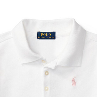 Ralph Lauren/拉夫劳伦女童 经典款短袖网格网球衫30256 E86-白色 M