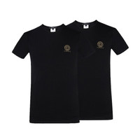 范思哲 VERSACE 21春夏 男士黑色混纺T恤两件装 AU10193 A232741 A1008 6