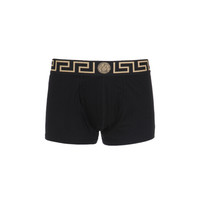 VERSACE 范思哲 奢侈品 21春夏 男士黑色棉氨纶Greca镶边内裤 AU10026 A232741 A80G 4码/M码