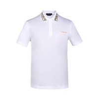 VERSACE 范思哲 奢侈品 21春夏 男士棉质短袖Polo衫 白色 A88694 A237141 A1001 M码 180/92A
