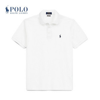 Ralph Lauren/拉夫劳伦男装 经典款定制修身弹力Polo衫10549 E86-白色 L