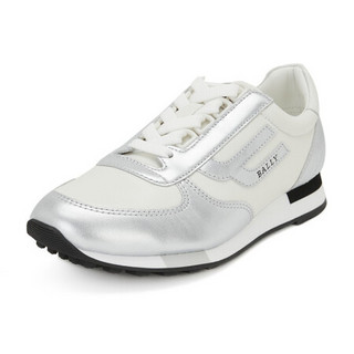 巴利 BALLY 女士Galaxy 系列白色/银色牛皮休闲运动鞋 GAVINIA F/601 6234736 38