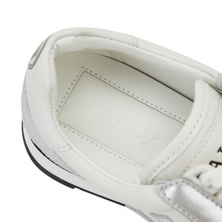 巴利 BALLY 女士Galaxy 系列白色/银色牛皮休闲运动鞋 GAVINIA F/601 6234736 37