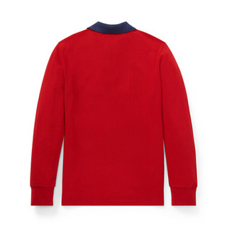 Ralph Lauren/拉夫劳伦男童 经典款棉质网布Polo衫30730-C D71-红色 7