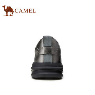 骆驼（CAMEL） 运动鞋百搭系带休闲鞋潮流低帮板鞋男 A032079020 枪色 43