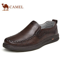 骆驼（CAMEL） 商务休闲鞋潮流商务鞋柔软驾车男皮鞋 A112211580 棕色 41