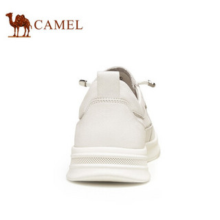 骆驼（CAMEL） 休闲鞋时尚软底低帮潮流运动板鞋男 A112187090 白色 43