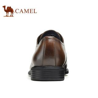 骆驼（CAMEL） 正装鞋商务休闲皮鞋软面男式皮鞋 A112015010 棕色 38