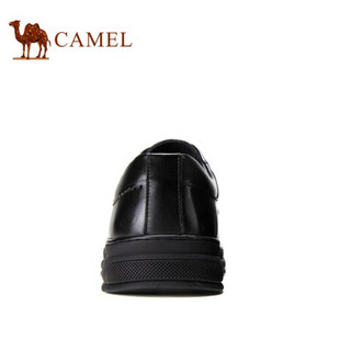 骆驼（CAMEL） 正装鞋商务男士牛皮软底系带皮鞋 A032005200 黑色 38