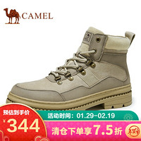 骆驼（CAMEL） 工装靴潮鞋子男韩版马丁鞋休闲板鞋 A042379064 沙色 40