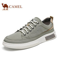 骆驼（CAMEL） 帆布鞋男休闲板鞋时尚男鞋 A112188250 绿色 39