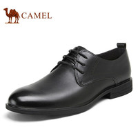 骆驼 CAMEL A112005430 男士休闲商务皮鞋  黑色 41