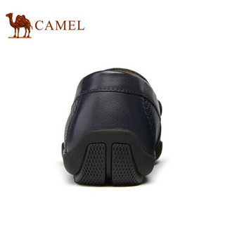 骆驼（CAMEL） 休闲皮鞋懒人鞋时尚透气豆豆鞋男 A112055080 蓝色 39