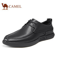 骆驼（CAMEL） 商务休闲鞋正装英伦一脚蹬休闲男皮鞋 A112177020 黑色 40