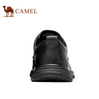 骆驼（CAMEL） 商务休闲鞋系带正装皮鞋男英伦男士皮鞋 A112170050 黑色 42
