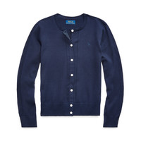 Ralph Lauren/拉夫劳伦女童 经典款圆领针织毛衫31756 B82-海军蓝 M