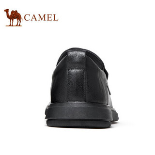 骆驼（CAMEL） 商务休闲鞋套脚软底男正装皮鞋 A112170010 黑色 43