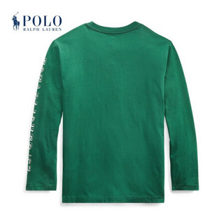 Ralph Lauren/拉夫劳伦男童 经典款棉质图案长袖T恤32072 D08-绿色 M