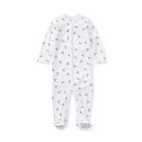 Ralph Lauren/拉夫劳伦女婴 经典款Polo 熊棉质套装32562 E94-白色多色 9M