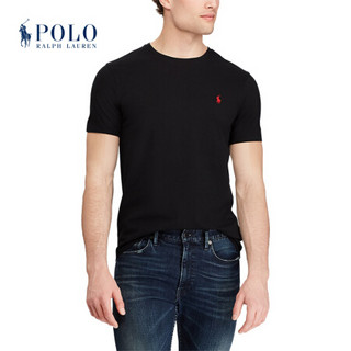 Ralph Lauren/拉夫劳伦男装 经典款定制修身版型棉质T恤12050 001-黑色 3XL