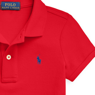 Ralph Lauren/拉夫劳伦女童 经典款网布Polo衫33477 600-红色 6