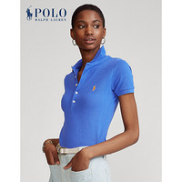 Ralph Lauren/拉夫劳伦女装 经典款修身版型弹力Polo衫21447 400-蓝色 XL