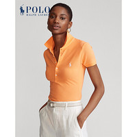 Ralph Lauren/拉夫劳伦女装 经典款修身版型弹力Polo衫21432 800-橙色 S