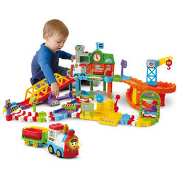vtech 偉易達 兒童玩具 豪華版電動火車站 雙層扭軌道車1-5歲男孩女孩禮物