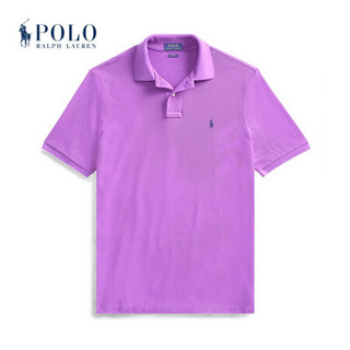 Ralph Lauren/拉夫劳伦男装 经典款定制修身版型网格网球衫11930 500-紫色 XS