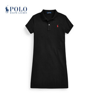 Ralph Lauren/拉夫劳伦女童 经典款网布Polo连衣裙33672 001-黑色 L