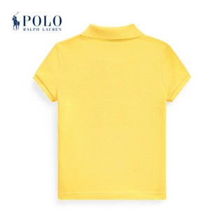 Ralph Lauren/拉夫劳伦女童 经典款网布Polo衫33486 700-黄色 5