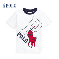 Ralph Lauren/拉夫劳伦男童 经典款Big Pony棉质图案T恤34069 100-白色 6