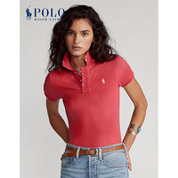 Ralph Lauren/拉夫劳伦女装 经典款修身版型复古Polo衫21759 610-红色 XL
