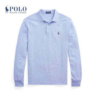 Ralph Lauren/拉夫劳伦男装 经典款定制修身弹力网眼布网球衫12685 400-蓝色 XS