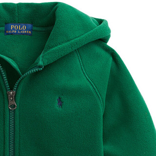 Ralph Lauren/拉夫劳伦男童 2020年冬季起绒布全拉链连帽衫34295 300-绿色 7