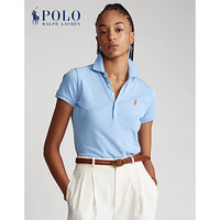 Ralph Lauren/拉夫劳伦女装 经典款修身版型弹力Polo衫21716 400-蓝色 L