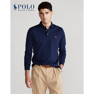 Ralph Lauren/拉夫劳伦男装 经典款定制修身版型弹力网球衫12671 410-海军蓝 XS