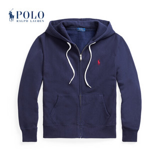 Ralph Lauren/拉夫劳伦女装 经典款起绒布全拉链连帽衫21827 410-海军蓝 L