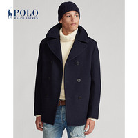 Ralph Lauren/拉夫劳伦男装 2020年冬季Polo混纺麦尔登呢双排扣外套12938 410-海军蓝 42 R