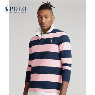 Ralph Lauren/拉夫劳伦男装 2020年冬季Pink Pony定制修身橄榄球衫12946 410-条纹 XL