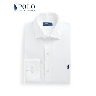 Ralph Lauren/拉夫劳伦男装 2020年冬季Regent修身版型人字斜纹衬衫12954 100-白色 16/45