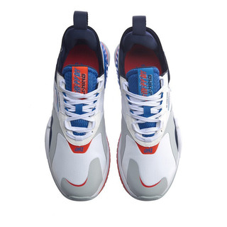 LI-NING 李宁 001系列 T2000 男子休闲运动鞋 AGLQ019-5 灰白蓝 39.5
