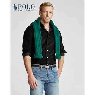 Ralph Lauren/拉夫劳伦男装 2020年冬季定制版型灯芯绒衬衫12976 001-黑色 L