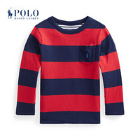 Ralph Lauren/拉夫劳伦男童 2020年冬季双面穿平纹针织棉布T恤34704 600-红色 6