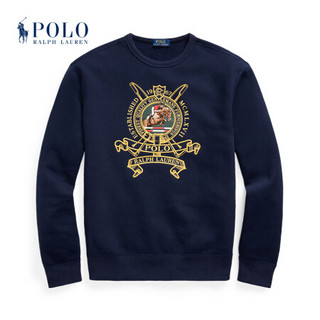 Ralph Lauren/拉夫劳伦男装 2020年冬季刺绣起绒布运动衫13062 410-海军蓝 XL