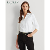 Lauren/拉夫劳伦女装 2021年早春刺绣棉质衬衫60447 100-白色 XS