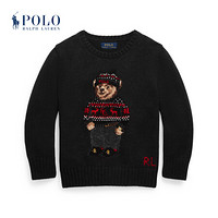 Ralph Lauren/拉夫劳伦男童 2021年早春新年系列Polo小熊针织毛衫34881 001-黑色 7