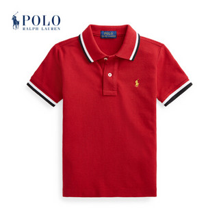 Ralph Lauren/拉夫劳伦男童 2021年早春新年系列棉质网眼布Polo衫34967 620-红色 4/4T