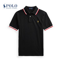 Ralph Lauren/拉夫劳伦男童 2021年早春新年系列棉质网眼布Polo衫34820 001-黑色 XL