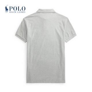 Ralph Lauren/拉夫劳伦男装 2021年春季修身版型网眼布Polo衫13154 020-灰色 XL